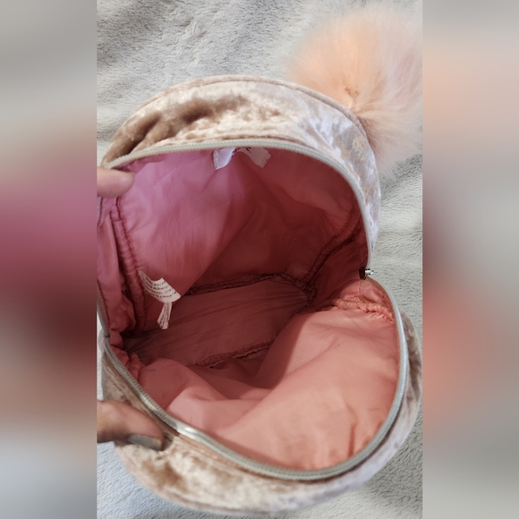 Justice Pink Velvet Backpack - Picture 5 of 5